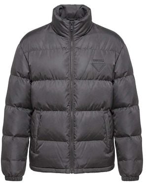 Prada Re-Nylon Down Jacket - Gray
