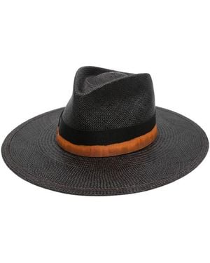 Borsalino Barbara Fedora Hat - Black