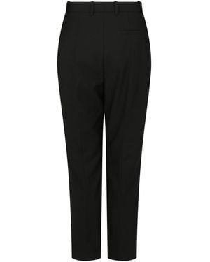 McQueen High-Waist Wool Pants - Black