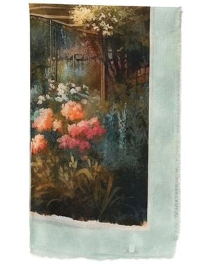D'Aniello Stole Silk-Blend - Green