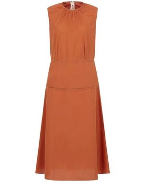 Marni Cotton Wove Dress - Brown