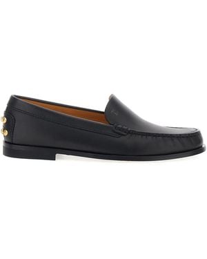 Tod's Leather Loafers With Metal Gommini - Multicolor