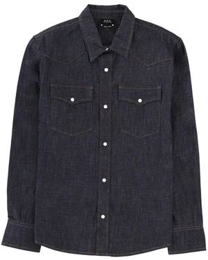A.P.C. "Western" Shirt - Blue