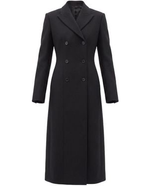 Alaïa Tailored Wool Crêpe Coat - Black