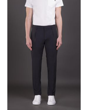 Moorer Dark Tailored Pants - Black