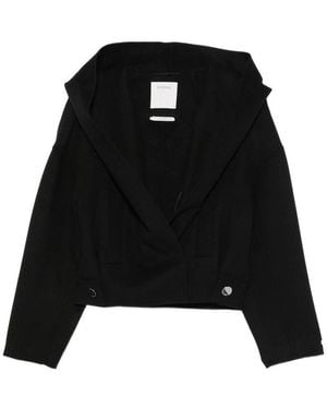 Sportmax Jacket Oversized Virgin Wool - Black
