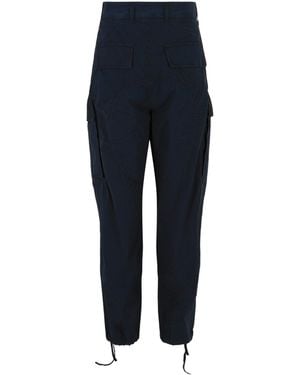 Givenchy Wide Leg Cargo Pants - Blue