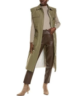Brunello Cucinelli Sleeveless Long Jacket - Green
