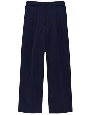 Anine Bing Pants Wool-Blend - Blue