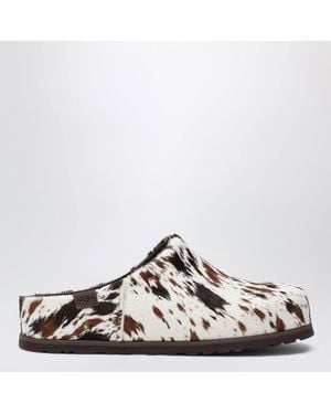 UGG Otzo Western Ponyskin Sabot - White