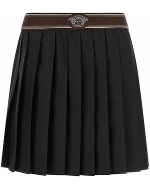 Versace Pleated Skirt - Black