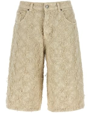 Haikure Bermuda Shorts 'Becky Fur Denim' - Natural