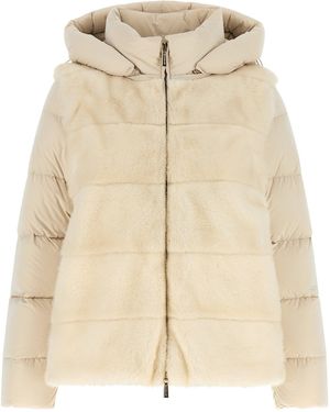 Moorer 'Morzine' 2-In-1 Down Jacket - Natural