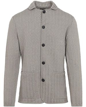 Giorgio Armani Viscose Blazer - Gray
