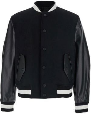 Givenchy Blouson Mix Material - Blu