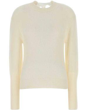 Lanvin Gros-Grain Knot Detail Jumper - Bianco