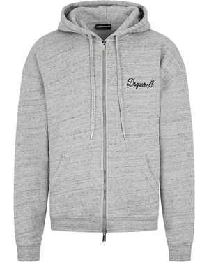 DSquared² Felpa Con Zip - Grigio