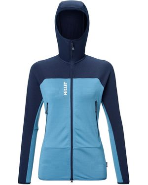 Millet Fusion Grid Hoodie W - Blu