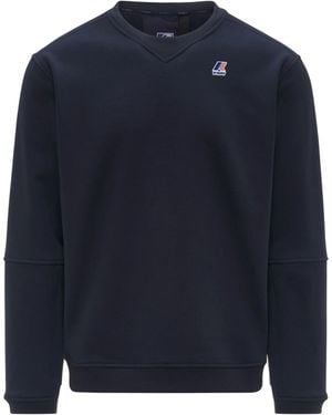 K-Way Pullover Nael Brushed Pc - Blu