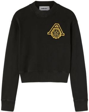 Ambush Scholarship Cropped Sweater - Nero