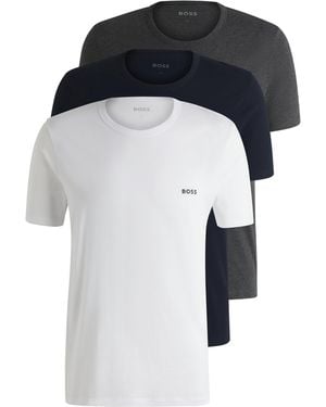 BOSS Tshirt Rn 3P Classic - Blu