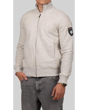 PODHIO Felpa Full Zip Con Collo Authentic 360 - Neutro