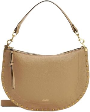 Isabel Marant Borsa A Spalla Oskan Soft Zip - Marrone