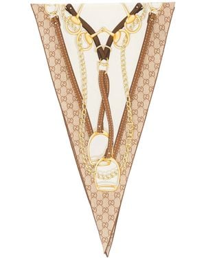 Gucci Foulard Triangolare - Bianco