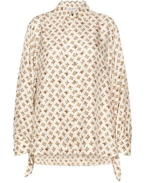 Max Mara Camicia Cuoio - Bianco