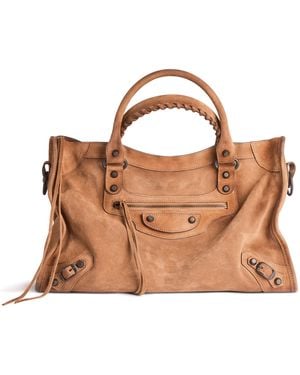 Balenciaga Le City Bag Media - Marrone