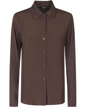 SEVENTY VENEZIA Camicia A Maniche Lunghe Con Bottoni - Marrone