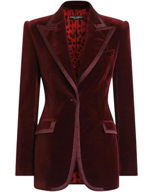 Dolce & Gabbana Giacca Monopetto - Viola