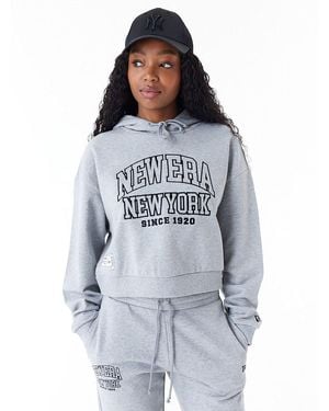 KTZ Felpa Crop Arch Wordmark - Blu