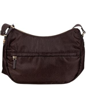 Borbonese Borsa A Spalla Luna Middle - Nero