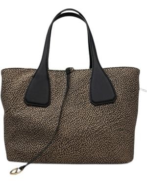 Borbonese Borsa Bauletto M - Nero