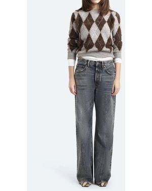 Washington DEE-CEE U.S.A. Purity Jeans Wide Leg Grigi - Grigio