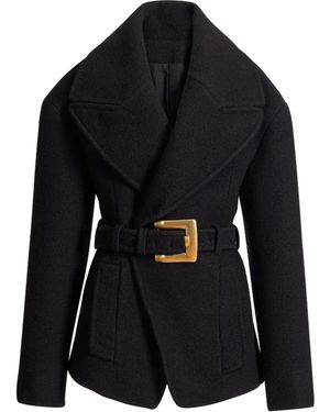 Balmain Cappotto Corto - Nero
