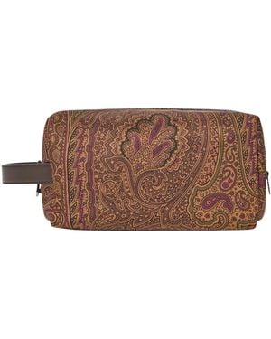 Etro Beauty Case Medio Arnica - Marrone