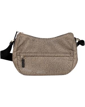 Borbonese Borsa A Spalla Luna Small - Grigio