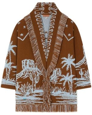 Alanui Cardigan Canyon Spirit - Marrone