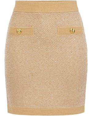 Elisabetta Franchi Gonna Di Maglia - Neutro