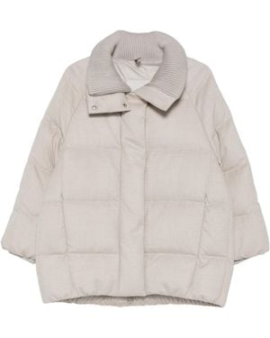 DUNO Piumino Astrid Prato 001 Perla - Grigio