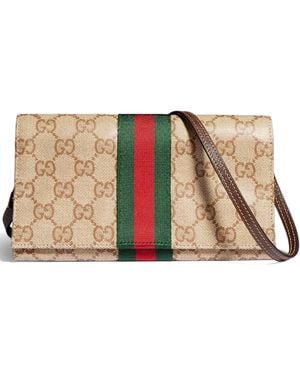 Gucci Pouch Misura Piccola Con Cinturino E Web - Neutro