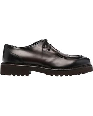 Doucal's Scarpe Stringate A Due Fori E Punta Tonda - Marrone