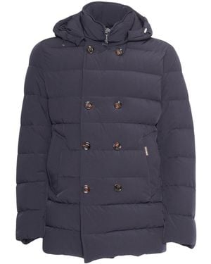 Moorer Giacca Imbottita Doppiopetto Florio - Blu