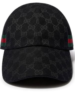 Gucci Cappellino Da Baseball Con Web - Nero