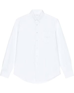 Givenchy Camicia Classica Maniche Lunghe Jacquard - Bianco