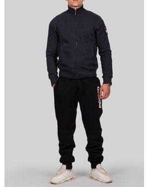 PODHIO Felpa Full Zip Con Collo Authentic 360 - Blu