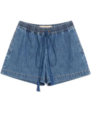 Valentino Shorts Denim - Blu