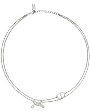 Dior Collana Con Croce - Bianco